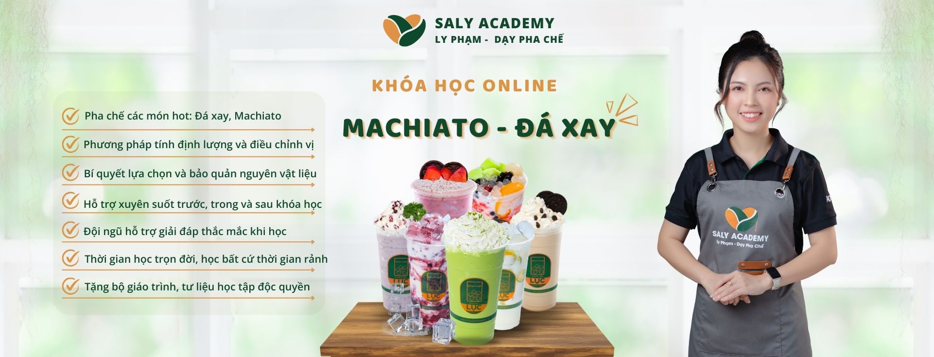 Khóa Học Macchiato & Đá Xay Mới 2025