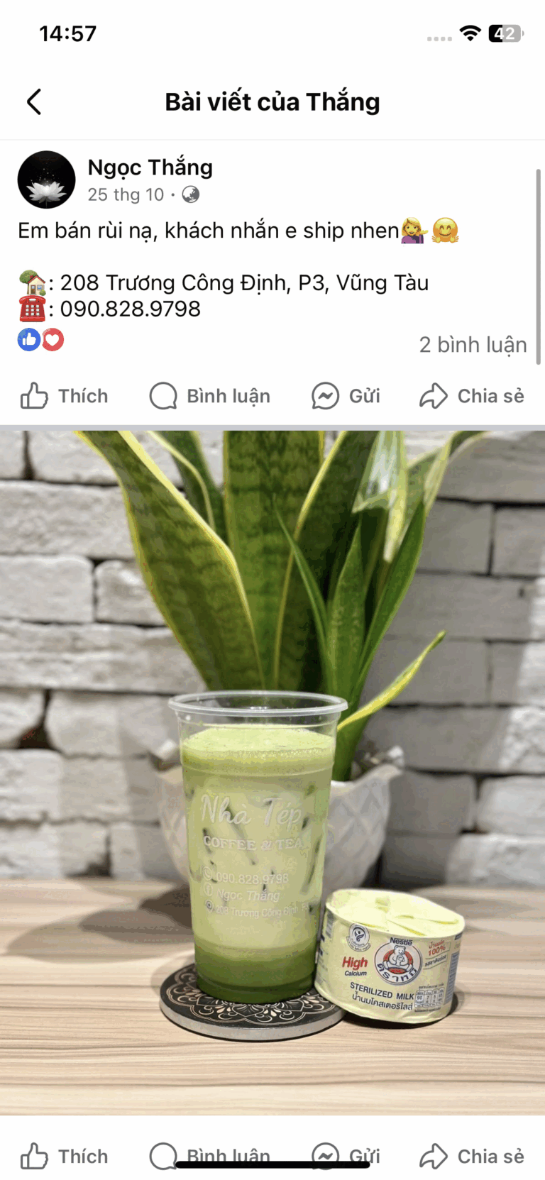 Phản hồi của học viên SaLy Academy kèm ảnh thành phẩm đồ uống (11/15)