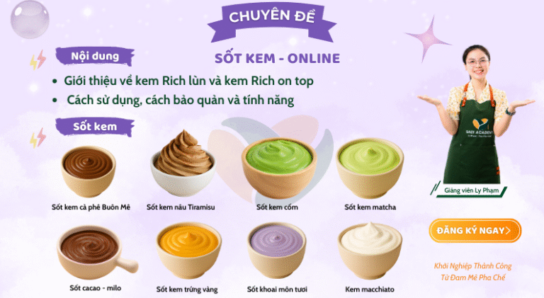 Khóa Học Sốt và Kem Mới nhất 2025