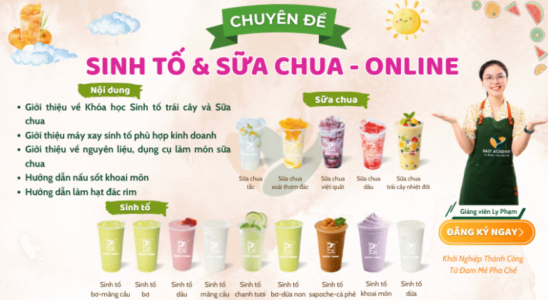 Khóa Học Sinh tố – Sữa Chua Mới 2025