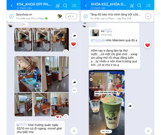 Học viên Học viện Ly Phạm khai trương quán sau khóa học