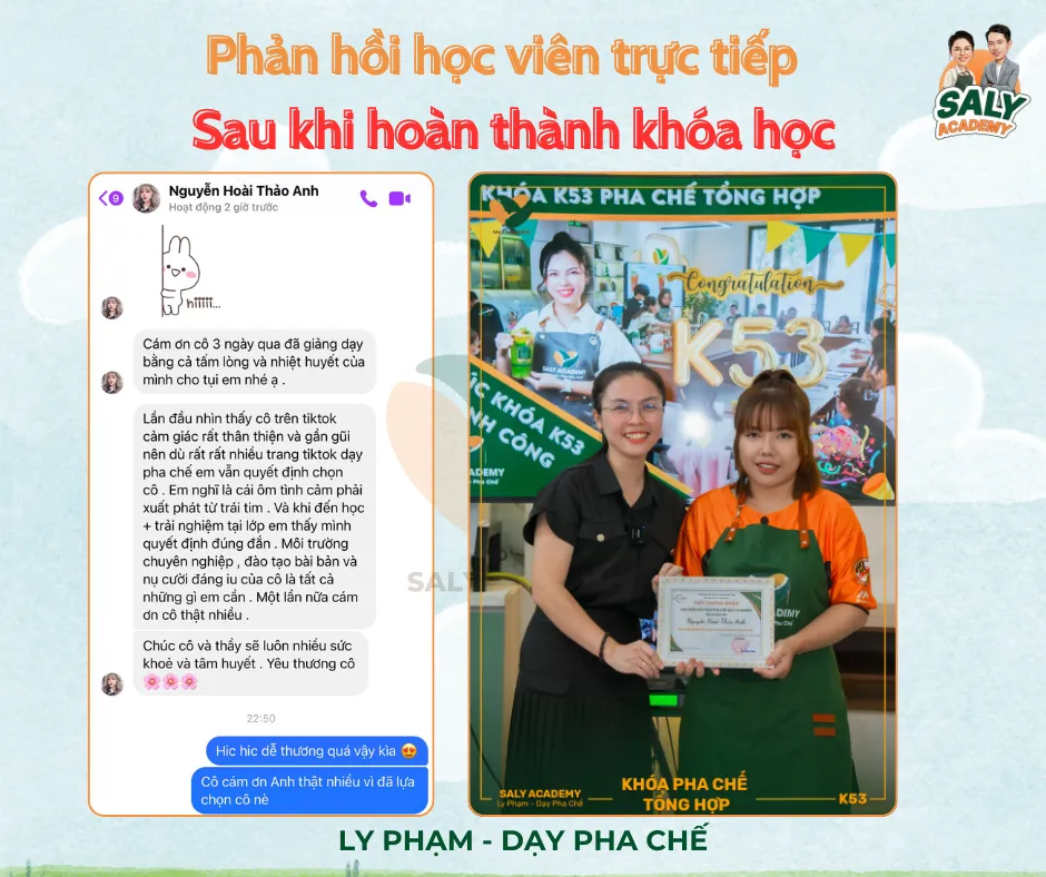 Phản hồi học viên trong cộng đồng Học viện Ly Phạm