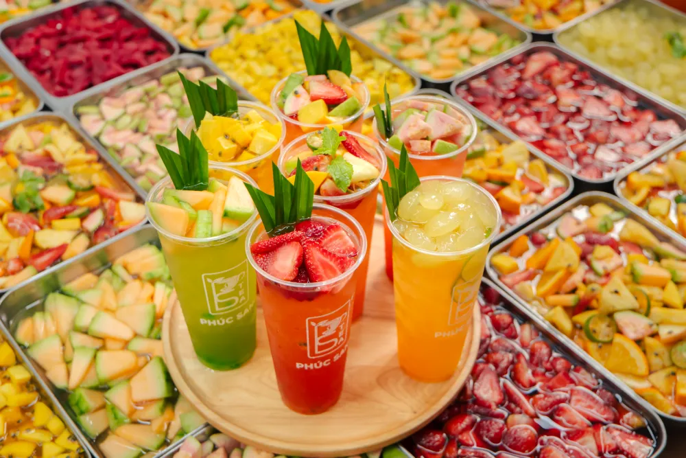 Menu trà trái cây thành phẩm bạn tự pha được sau Phần 2